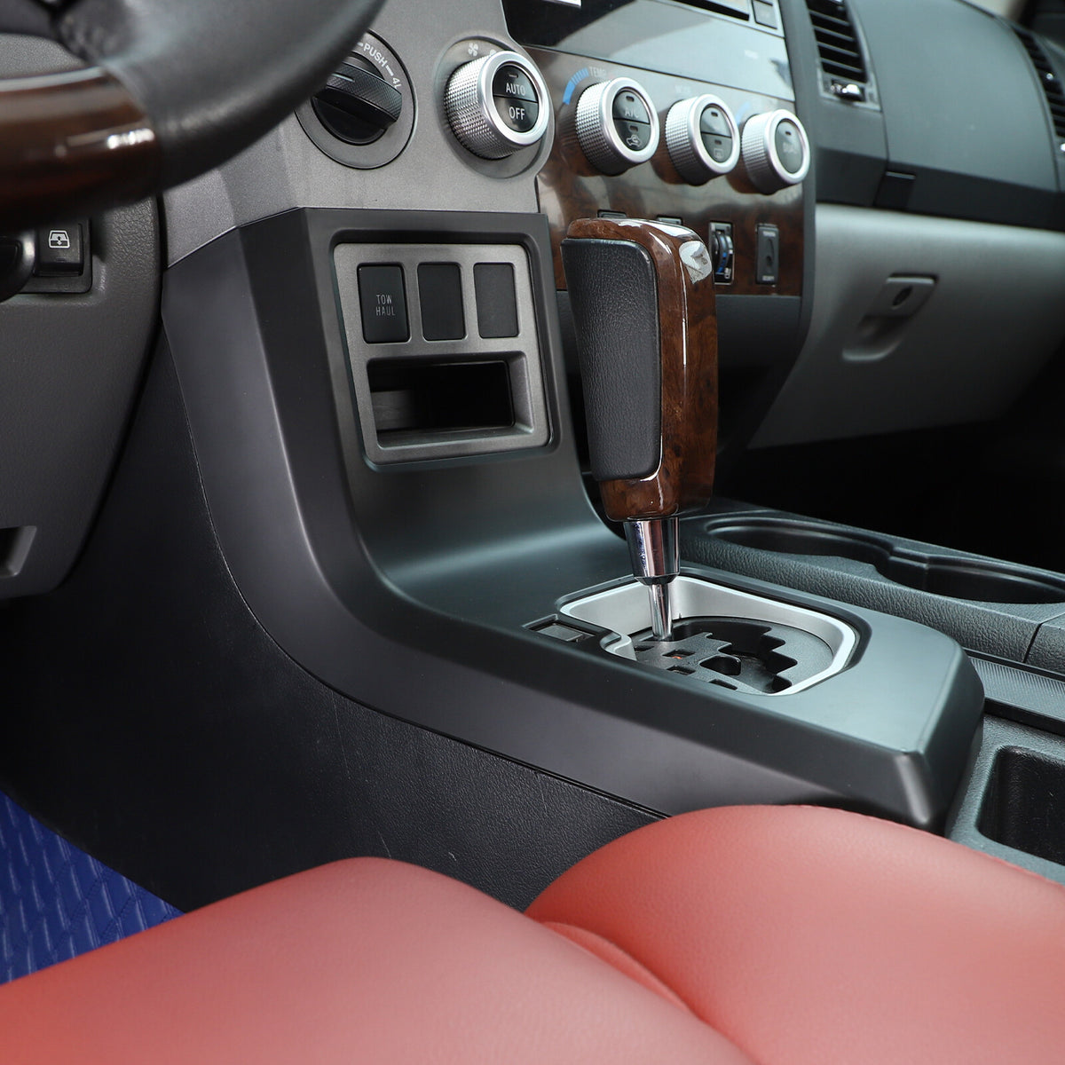 Matte Black Central Gear Shift Panel Cover Trim For Toyota Tundra 2007-2013 US 9