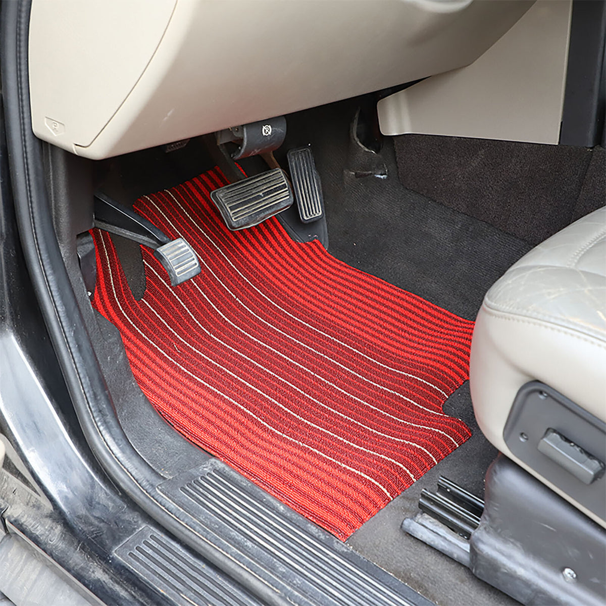 Red Car Floor Mats Liner Cargo Carpets Foot Pads For Hummer H2 2003-2007 15