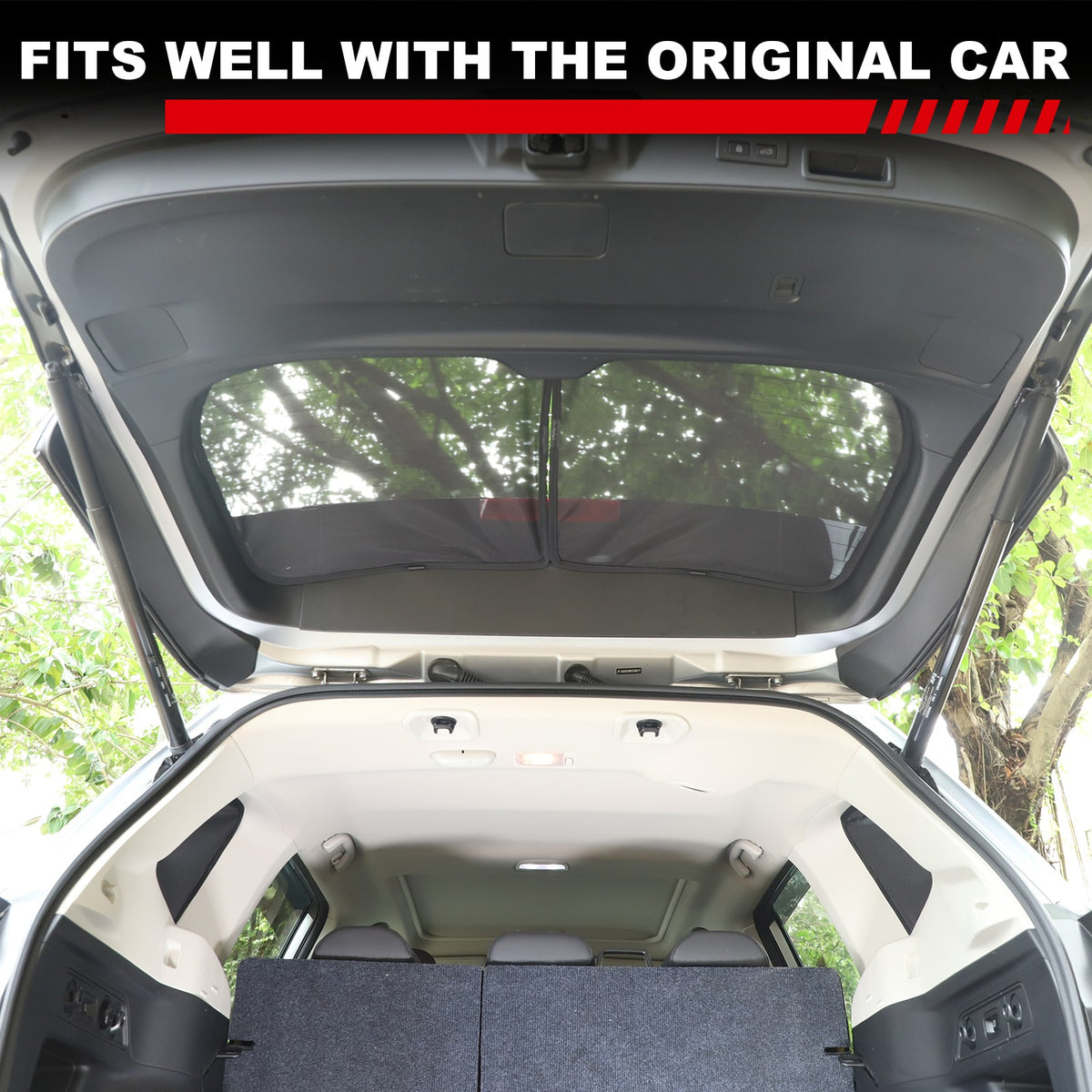 Rear Tailgate Window Mesh Screen Sun Shade Cover For Subaru Forester SK 2019‑24 2