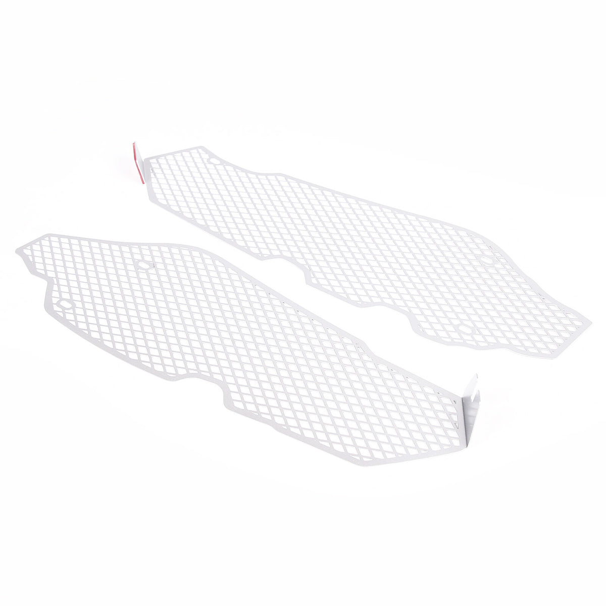Silver Steel Intake Mesh Grille Insert Guard For Corvette C8 2020-2026 10