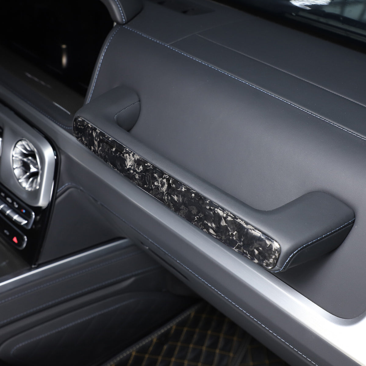 Carbon Copilot Glove Box Handle Decoration Cover For Benz G-Class W463 2019-2023 2