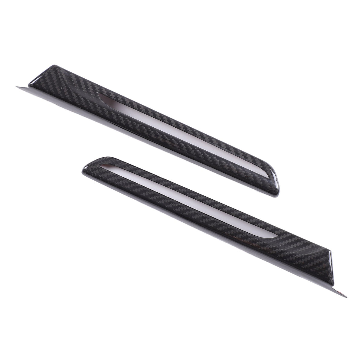 Real Carbon Fiber Exterior Side Fender Trim With Hole For BMW M3 F80 2014-2018 4