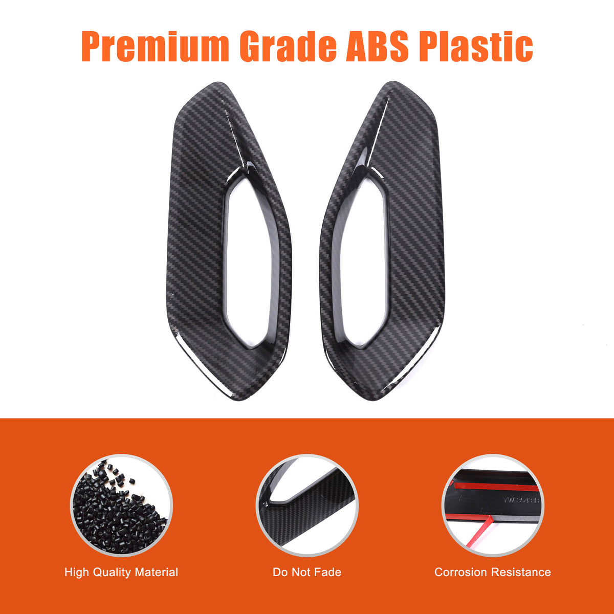 Carbon Fiber ABS Center Console Side Armrest Trim For Nissan Frontier 2022+ 9