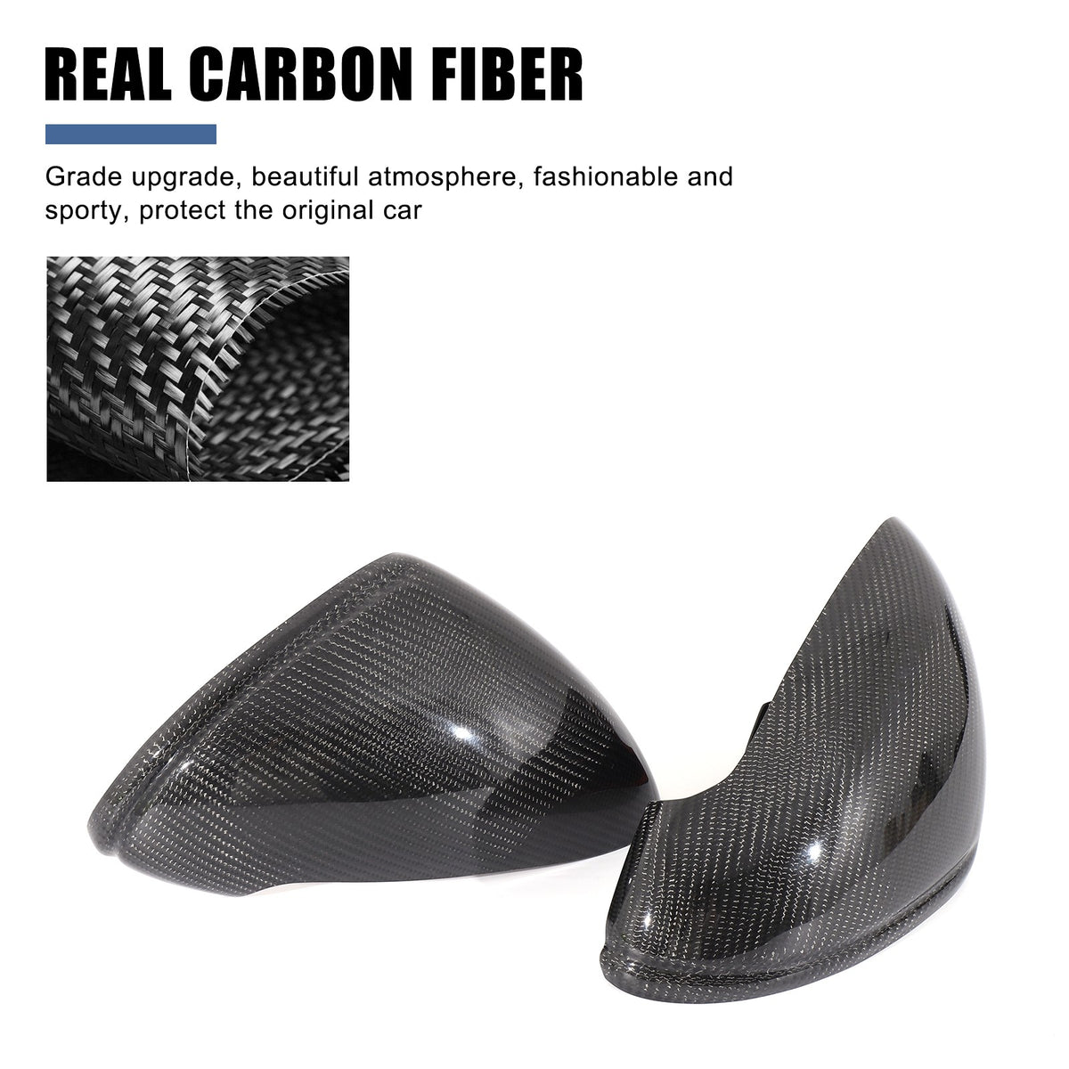 Real Carbon Fiber Exterior Rearview Mirror Trim For Porsche911 GT2 GT3 GTS 14-18 6