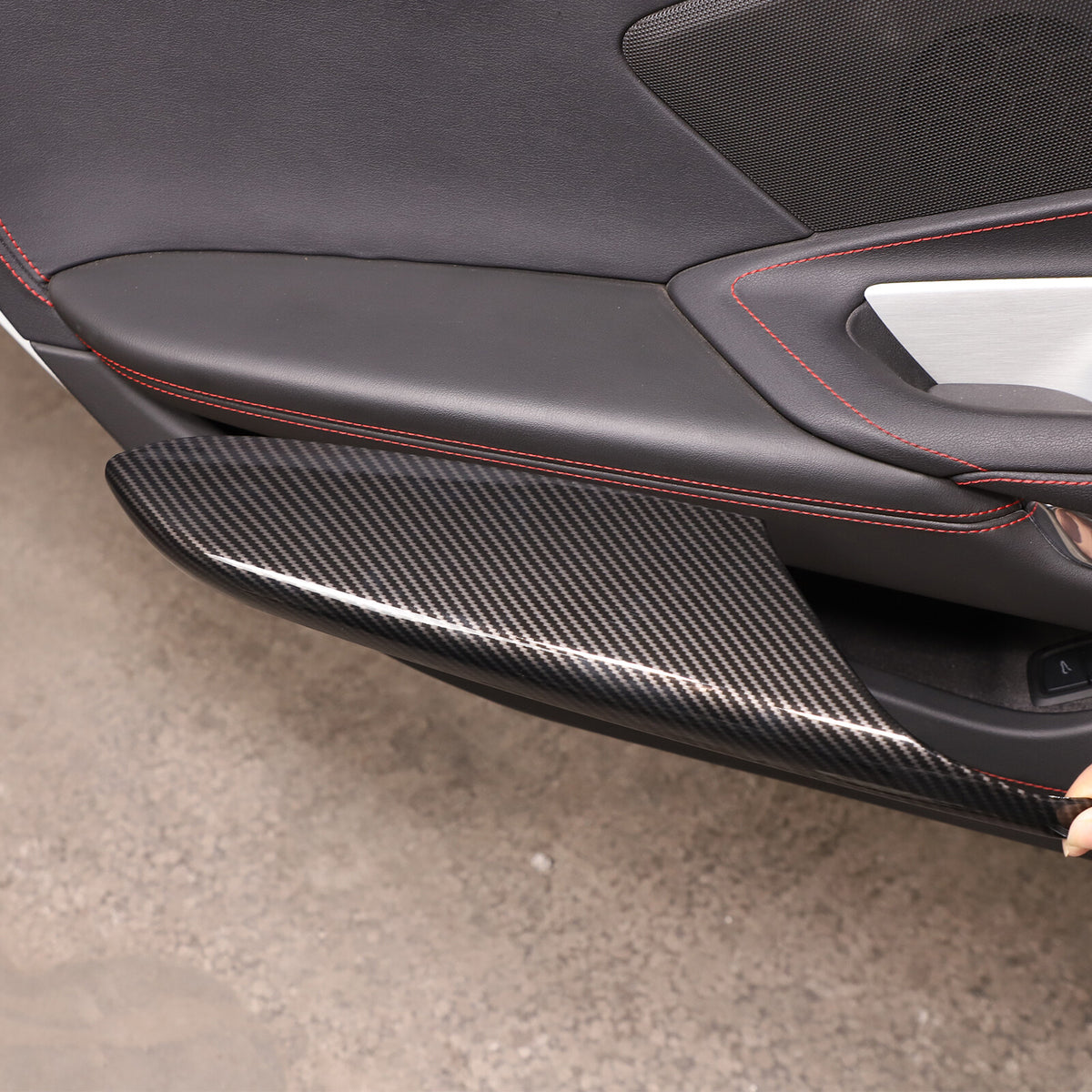Carbon Fiber ABS Interior Full Decor Cover Trim Kit For Corvette C8 2020-2025 - Styles 26-30 28