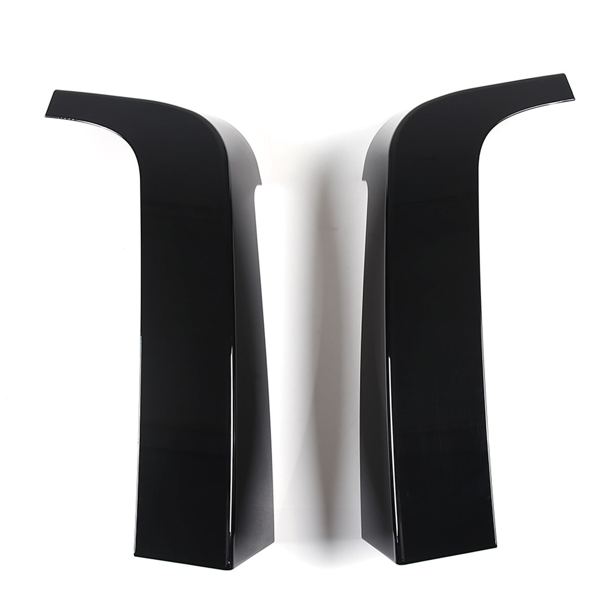 2pcs Glossy Black Window Pillar Posts Door Trim Cover For Hummer H3 2005-09 US 7