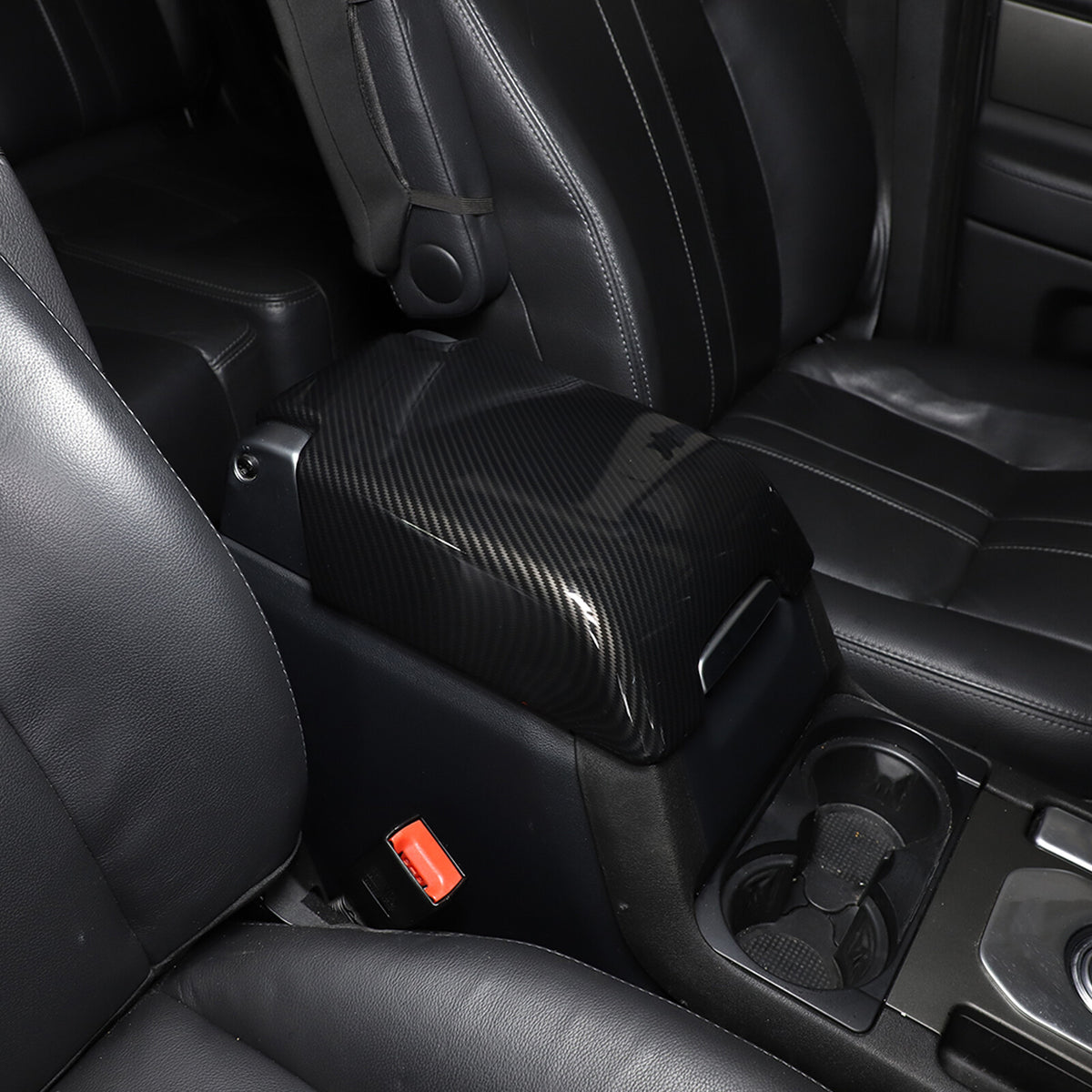 ABS Carbon Fiber Center Console Armrest Box Cover For LR Discovery 3/4 04-16 12