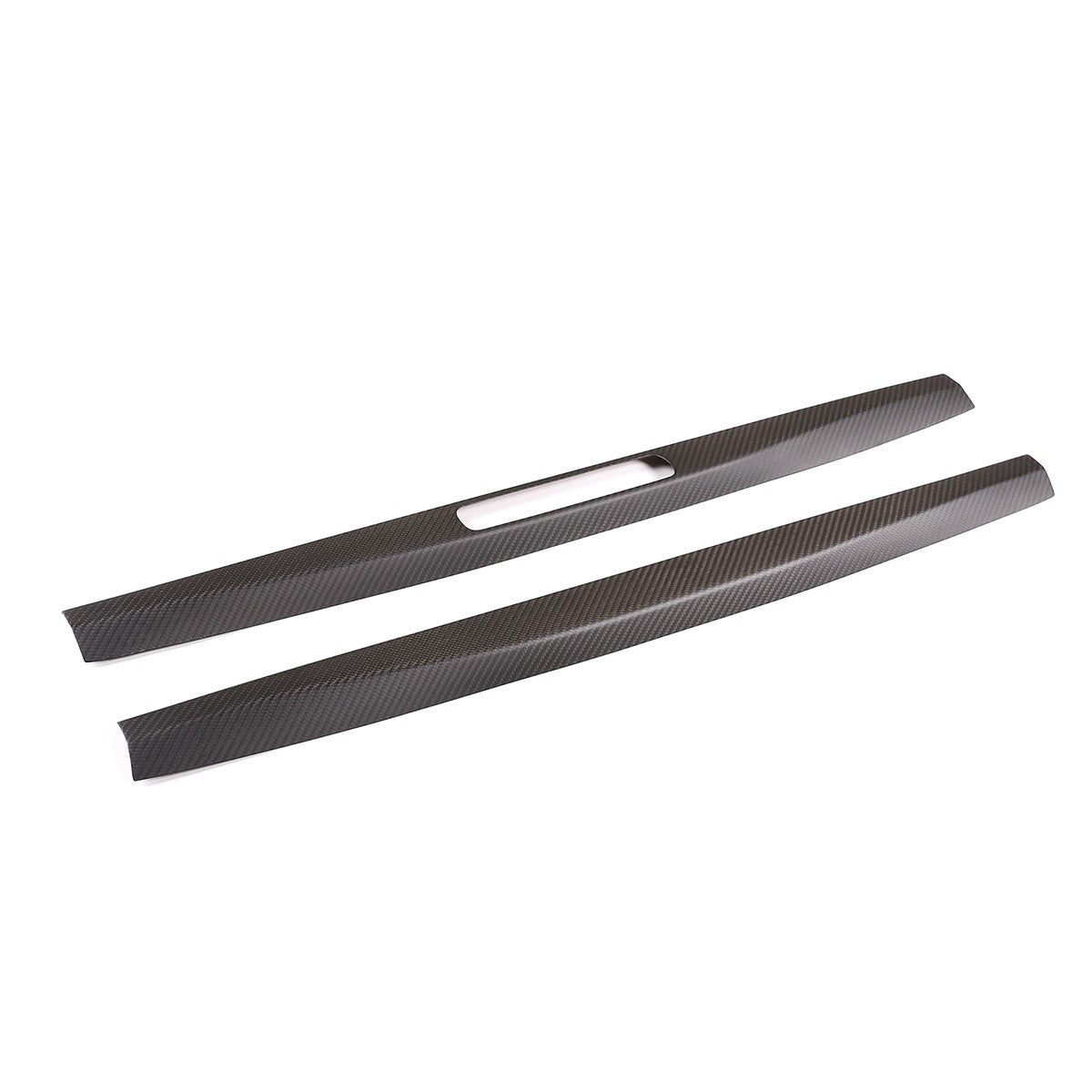 Matte Real Carbon Fiber Inner Door Sill Trim For Porsche 718 982 911 991 2016-19 4