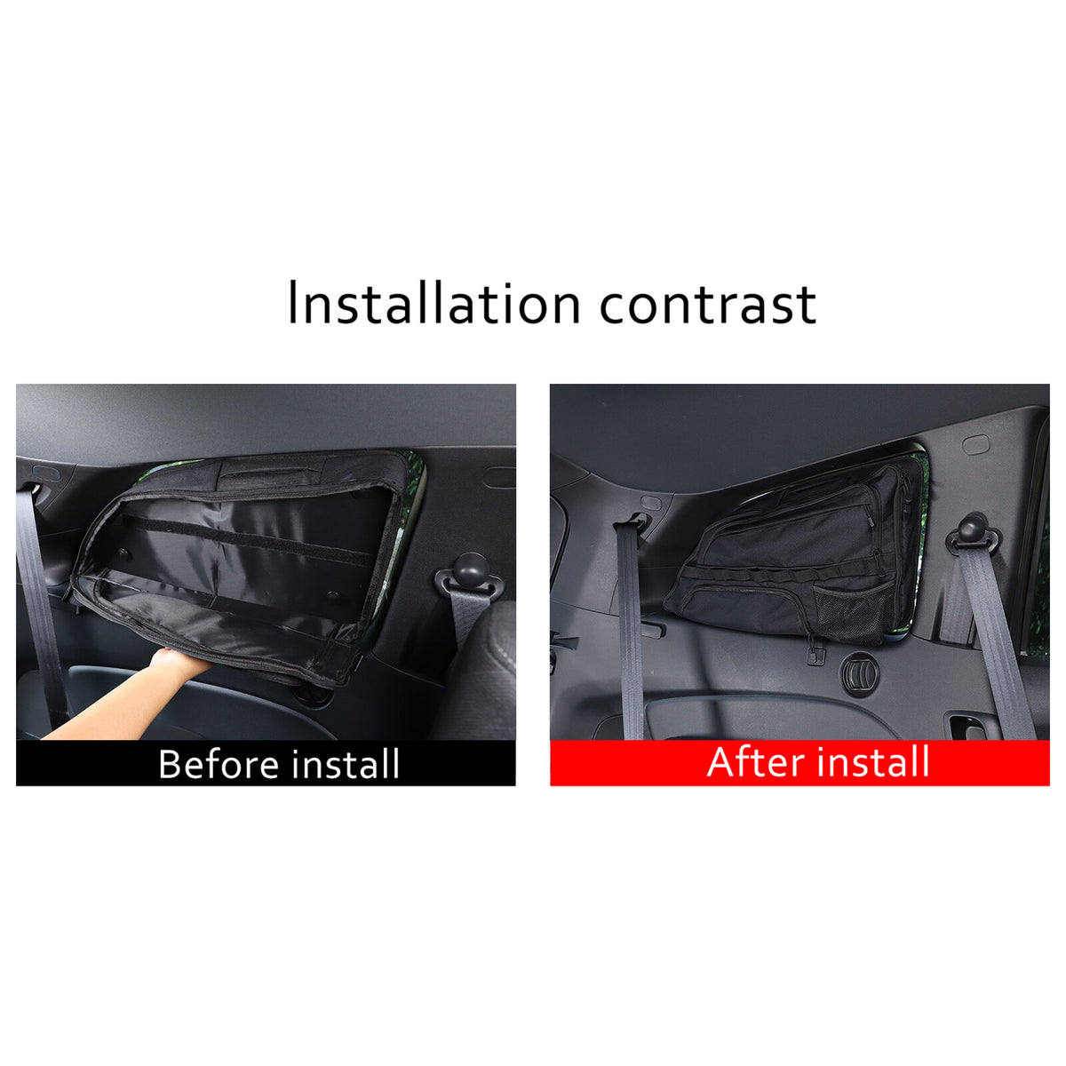 Car Trunk Left Side Window Storage Bag Tool Bag For Honda Pilot 2016-22 18