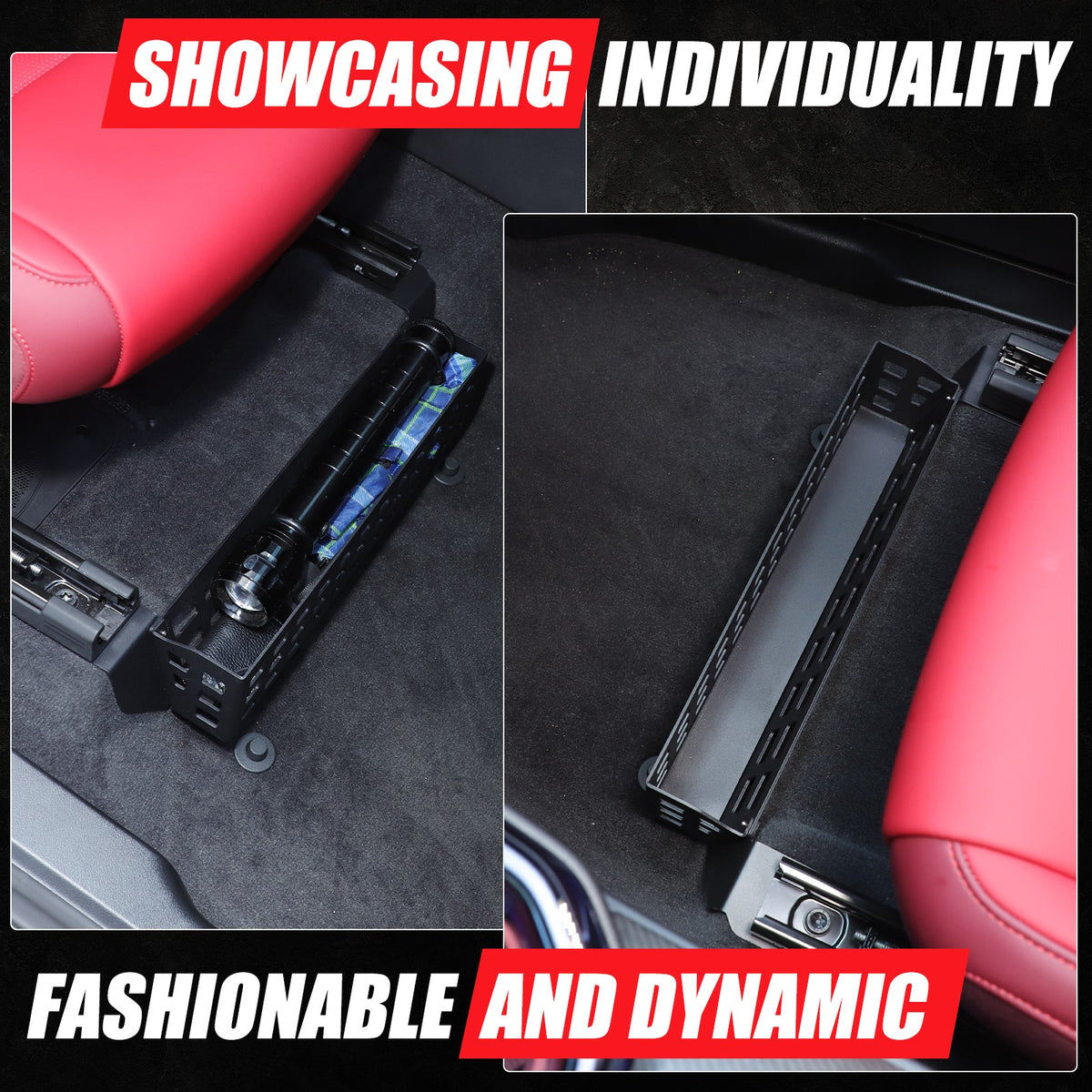Alloy Under-Seat Storage Basket Box Tray For BMW X3 G45 2025+ 8