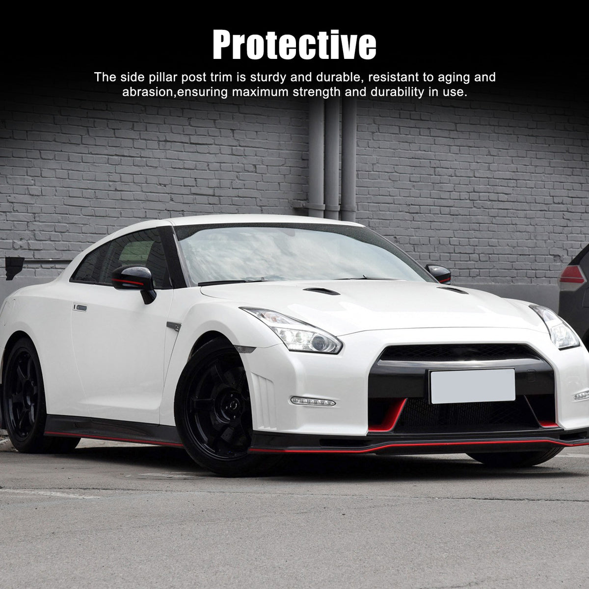 Real Carbon Fiber Interior Door Handle Cover Trim For Nissan R35 GT-R GTR 22