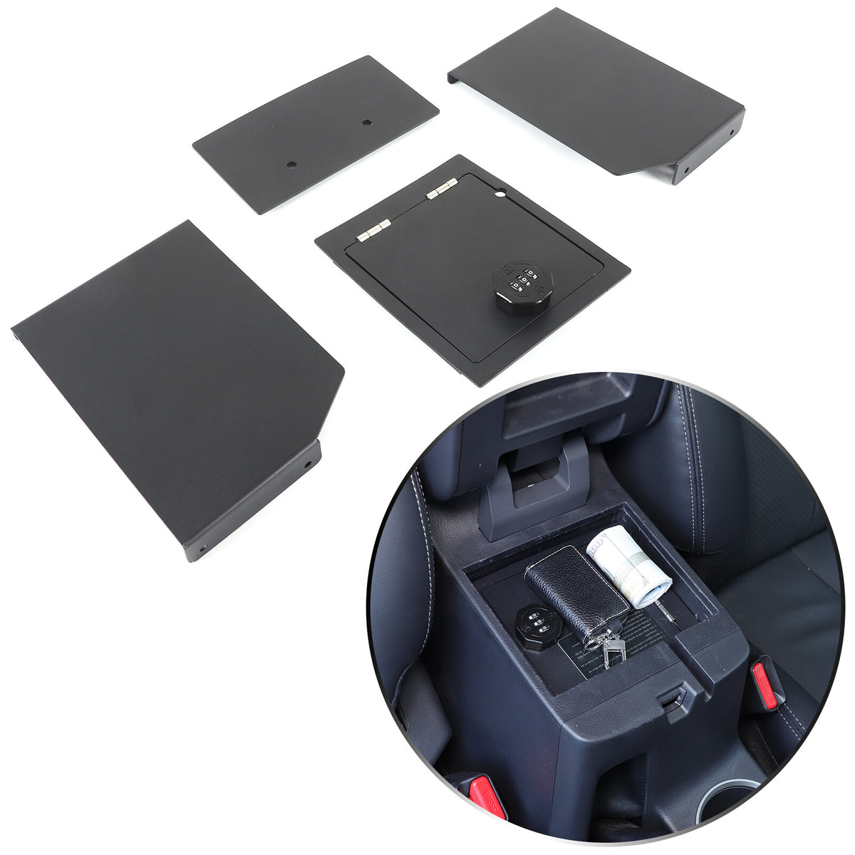 Center Console Safe GUN Storage Lock Box TRAY For Mitsubishi L200 Triton 2019-23 15