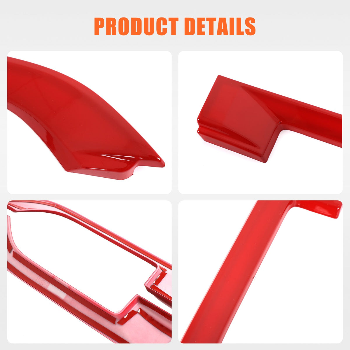 Sport Red ABS Side Fender Vent Frame Trim For Jaguar F-TYPE X152 2013-2020 6