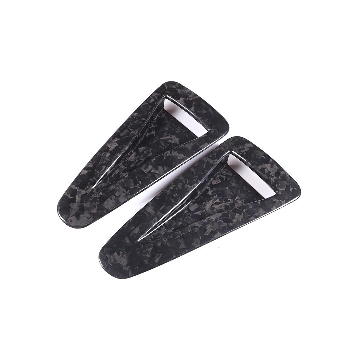 Forged Carbon Car Hood Air Outlet Frame Cover Trim For Nissan GTR R35 2008-2016 7