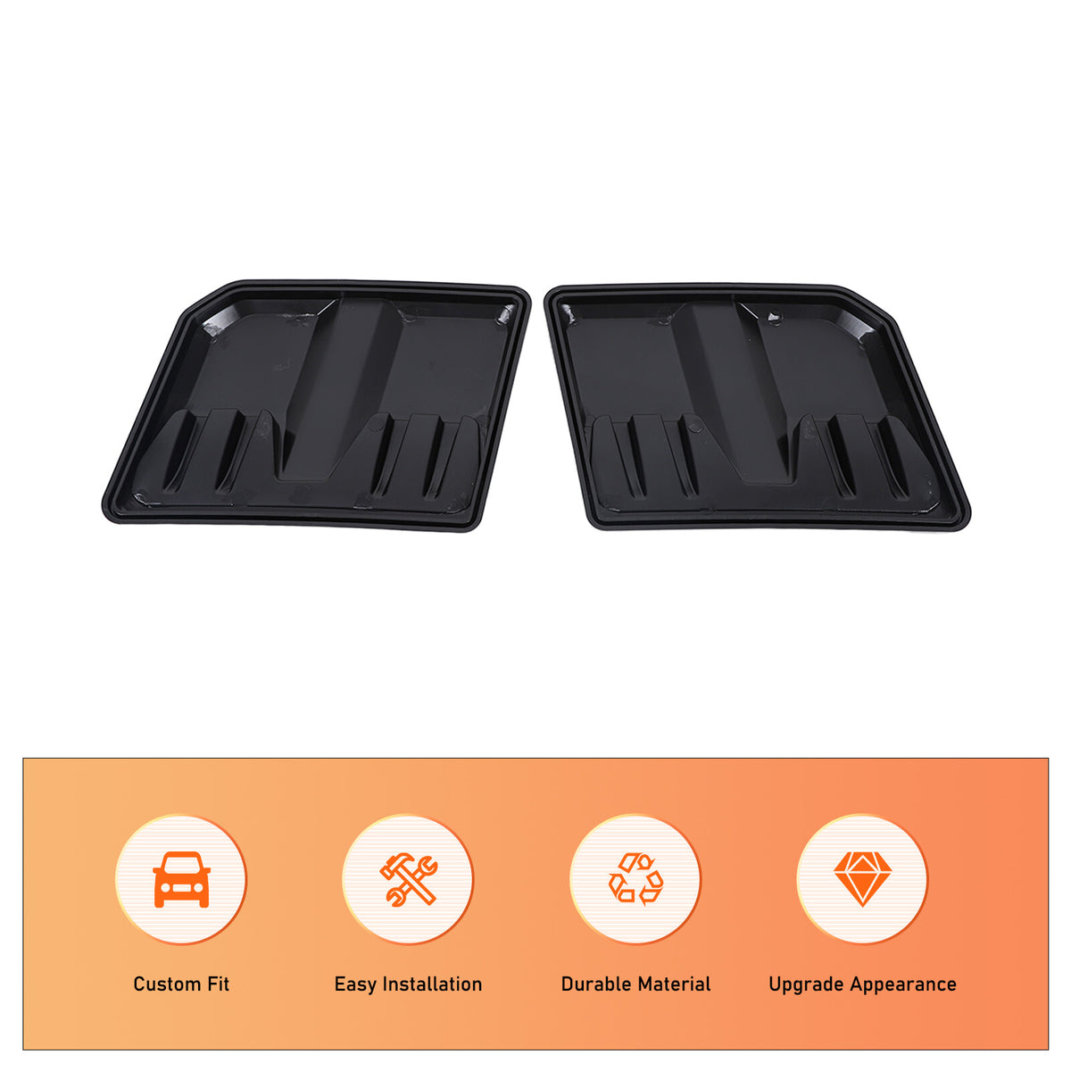 Glossy Black Hood Engine Air Vent Cover Trim For Toyota Tacoma 2015-2022 US 11