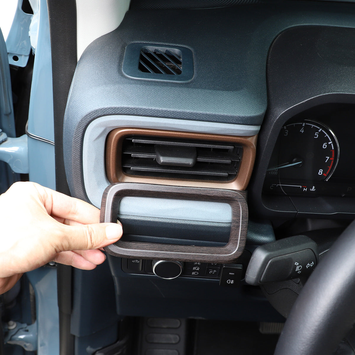 Oak Wood Grain Interior Decor Trim Cover Set Kit Fits Ford Maverick 2022-2024 28