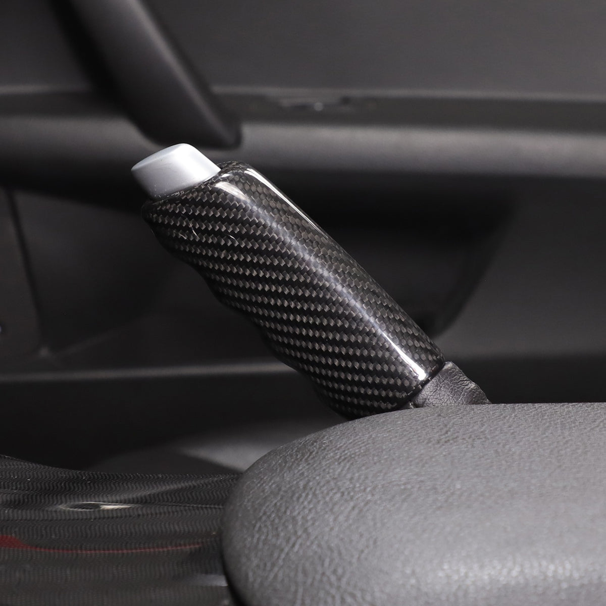 Real Dry Carbon Fiber Handbrake Lever Cover Trim For Corvette C6 2005-2013 14