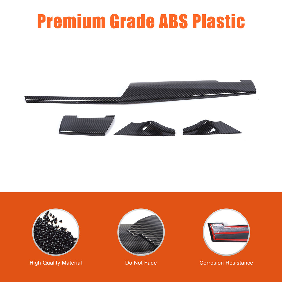 Carbon Fiber Console Dashboard Panel Trim Cover For BMW 5 Series G60 i5 24+ US 19