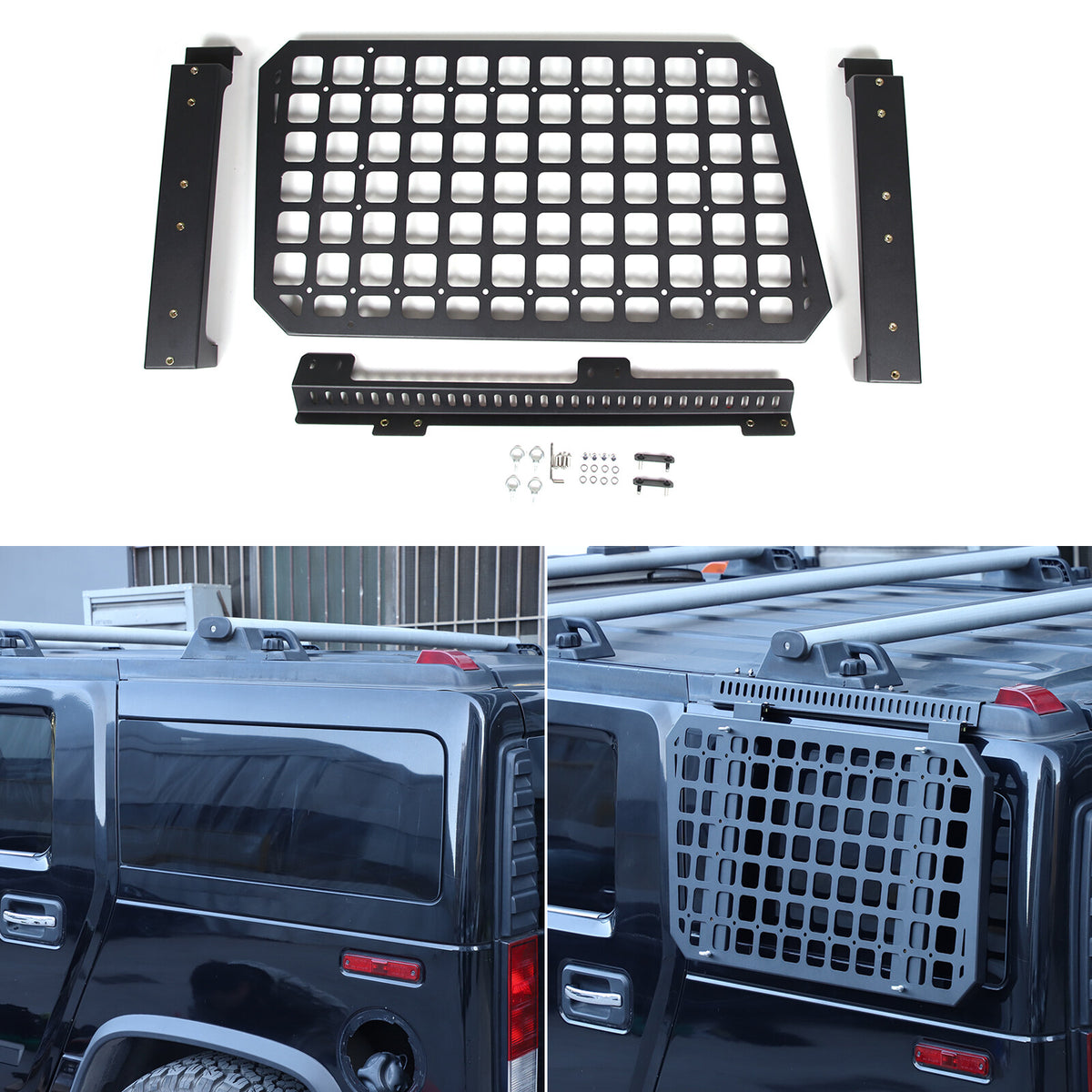 Modular Storage Panel Trunk Left Side Window Molle Shelf For Hummer H2 03-09 US 20
