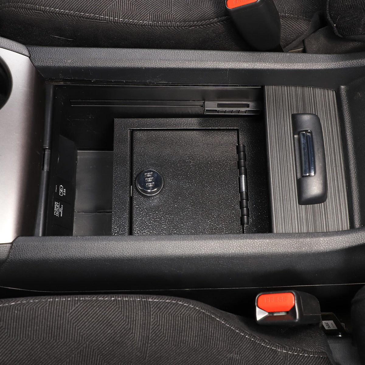 Center Console Safe Storage Box with Keys & Tray for Honda Pilot 2015-22 US 14