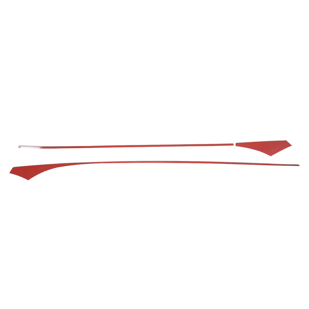 Blue Carbon Fiber Inner Door Panel Waistline Trim Sticker For Corvette C6 05-13 15