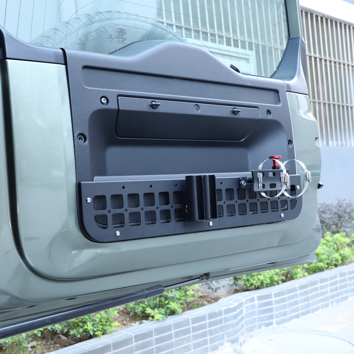 Black Alloy Cargo Box Trunk Rail Tool Mounting Bracket Fits LR Defender 2020-23 17