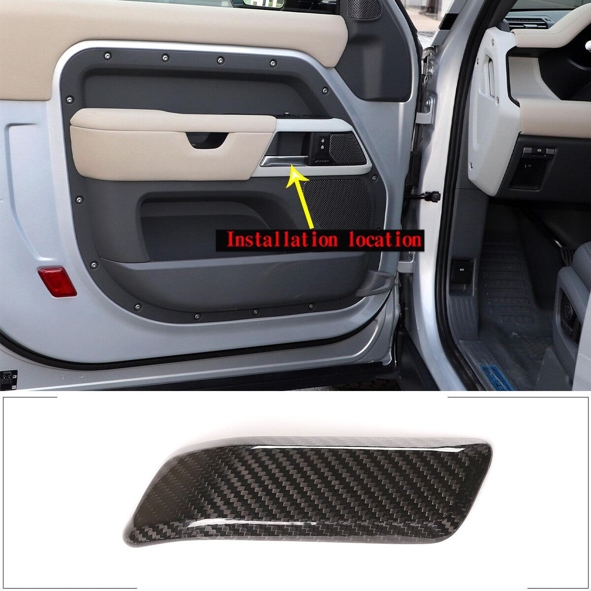 Real Dry Carbon Fiber Full Interior Trim Set For LR Defender 90 110 L663 20-23 27