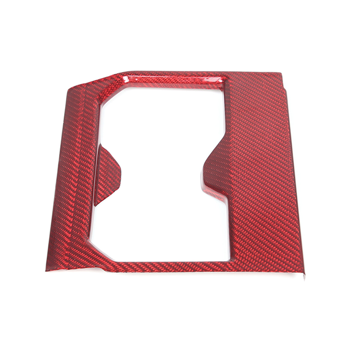 Red Real Carbon fiber Center Front Cup Holder Cover Trim For Toyota Tundra 22-26 13