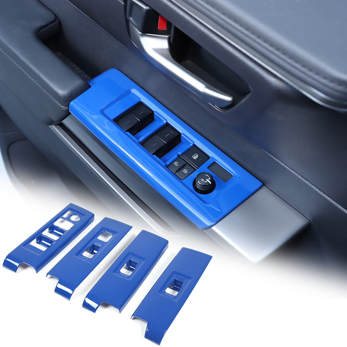 ABS Blue Car Center Panel Trim Interior Accessories For Toyota Tundra 2022-2026 - Variants 6-10 11