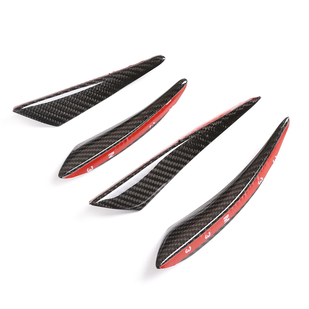 Car Bumper Fin Canard Splitter Diffuser Valence Spoiler Lip For Corvette C8 10