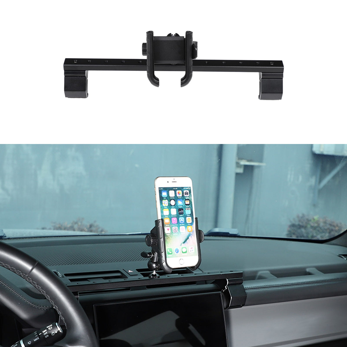 Multi-Functional Center Phone Holder Bracket For Land Rover Defender L663 20-23 3