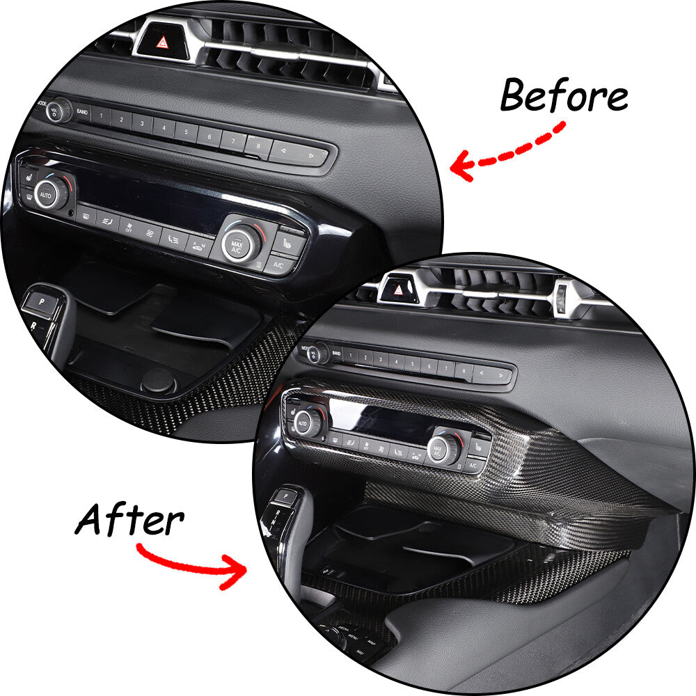 Real Carbon Fiber Full Interior Set Decor Trim Kit For Toyota Supra A90 MK5 19+ 69