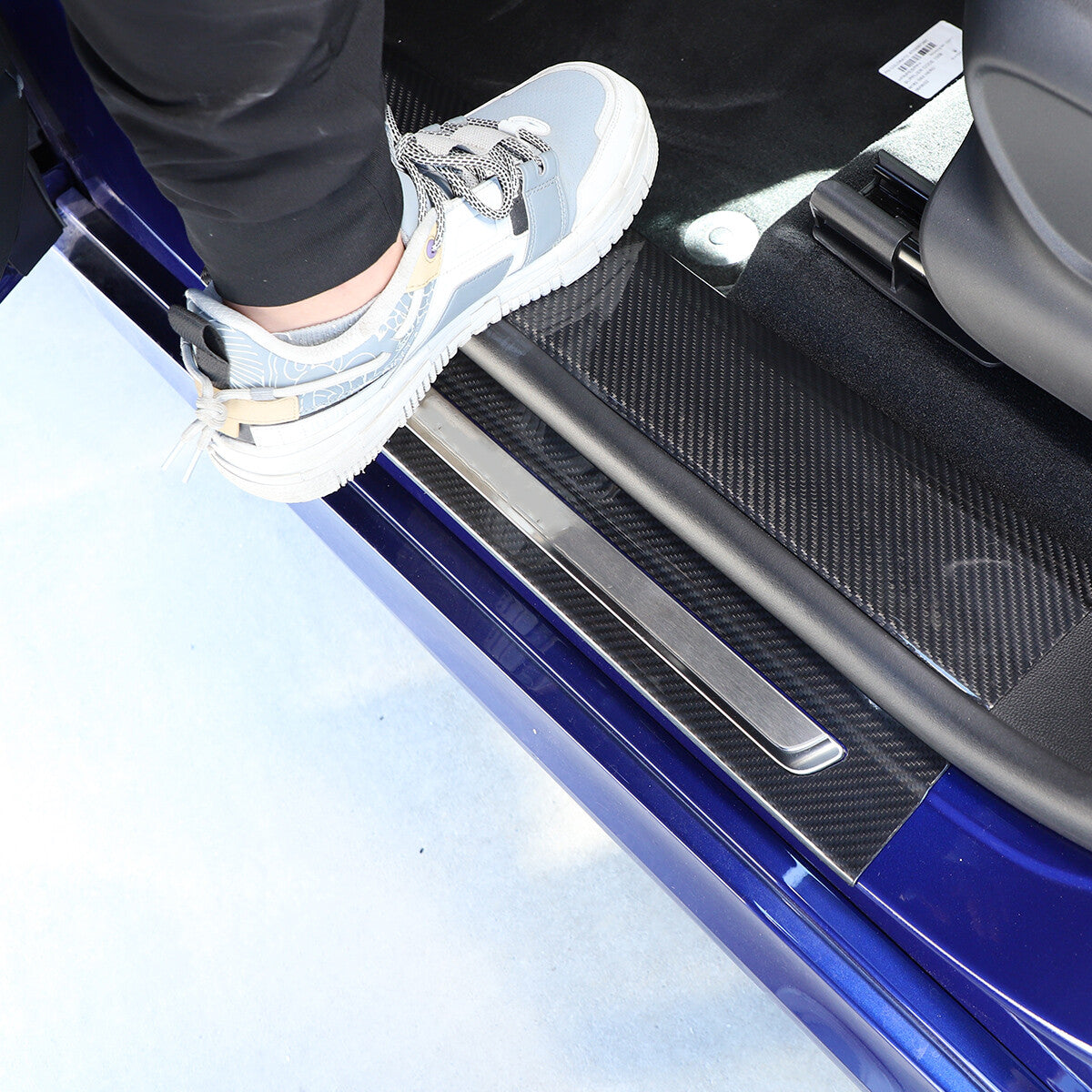 Real Carbon Fiber Scuff Plate Door Sill Cover Protector For Maserati Grecale 22+ 9