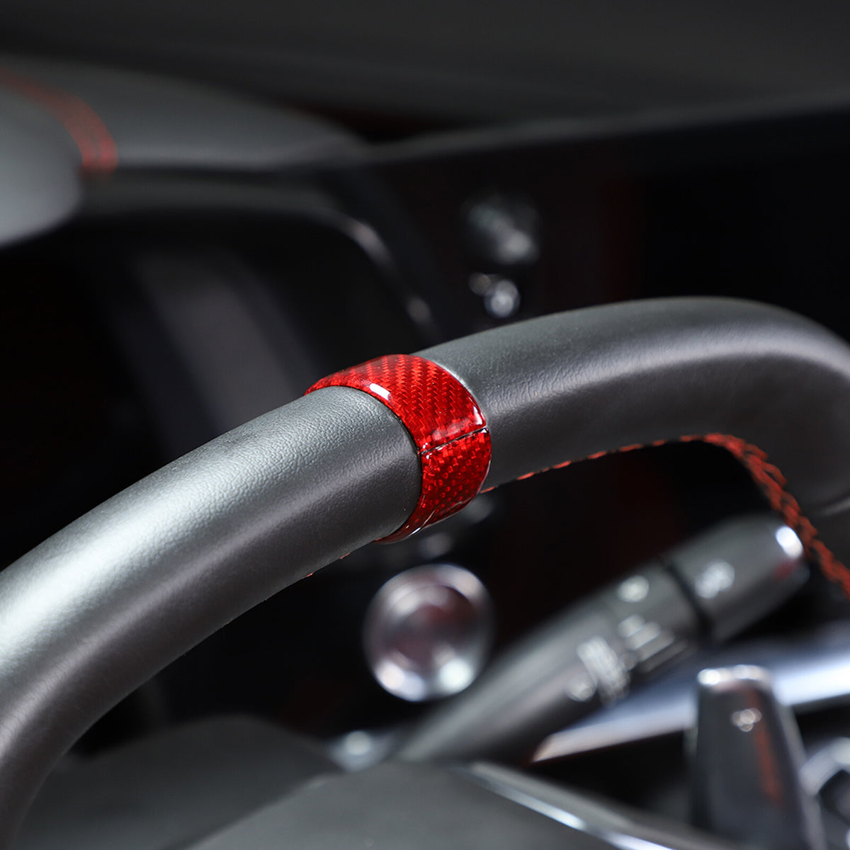 Red Real Carbon Fiber Full Interior Set Decor Trim Kit for Corvette C8 20-25 - Styles 36-40 21