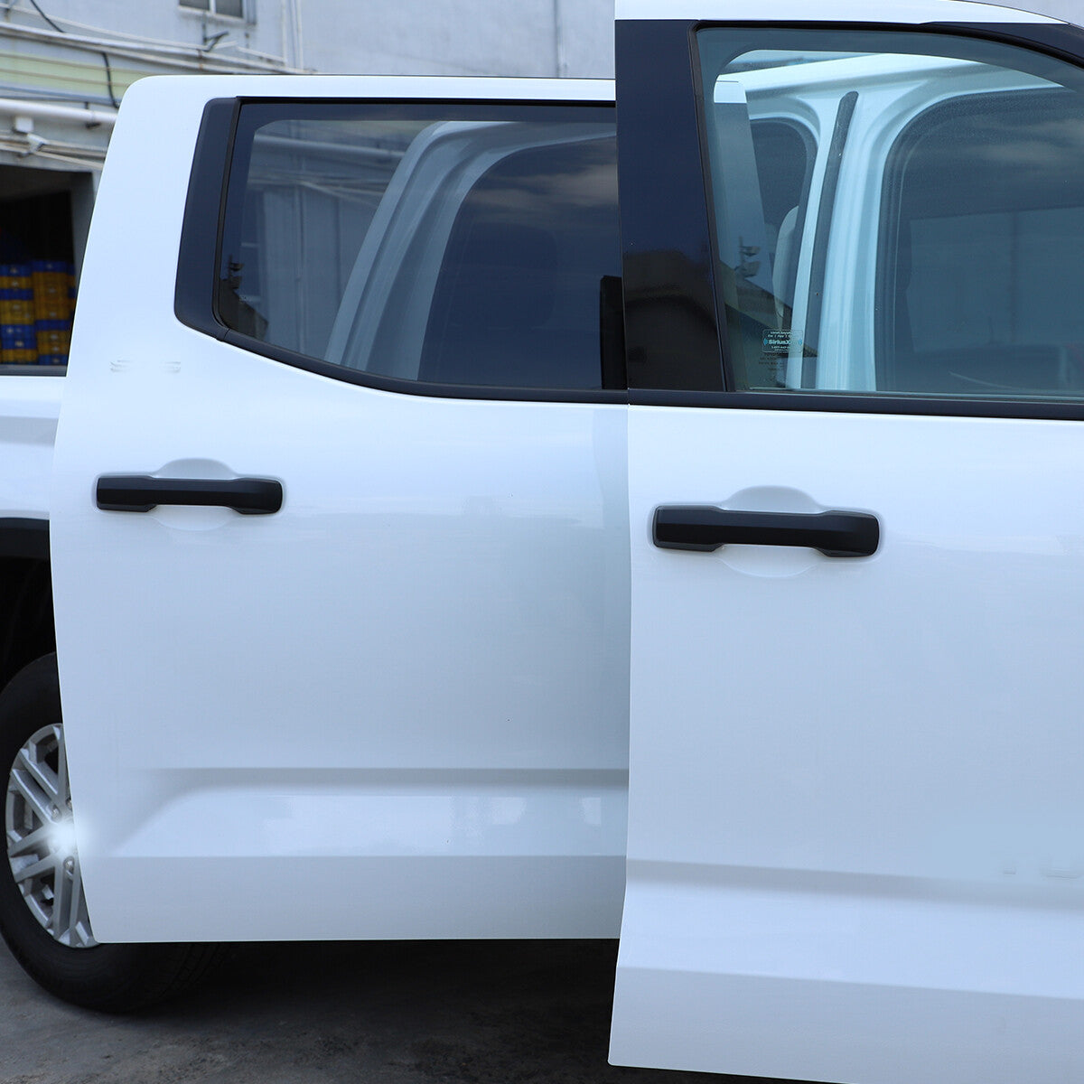 Matte Black Mirror Covers +Door Handle Cover Kit For Toyota Tundra 2022 12