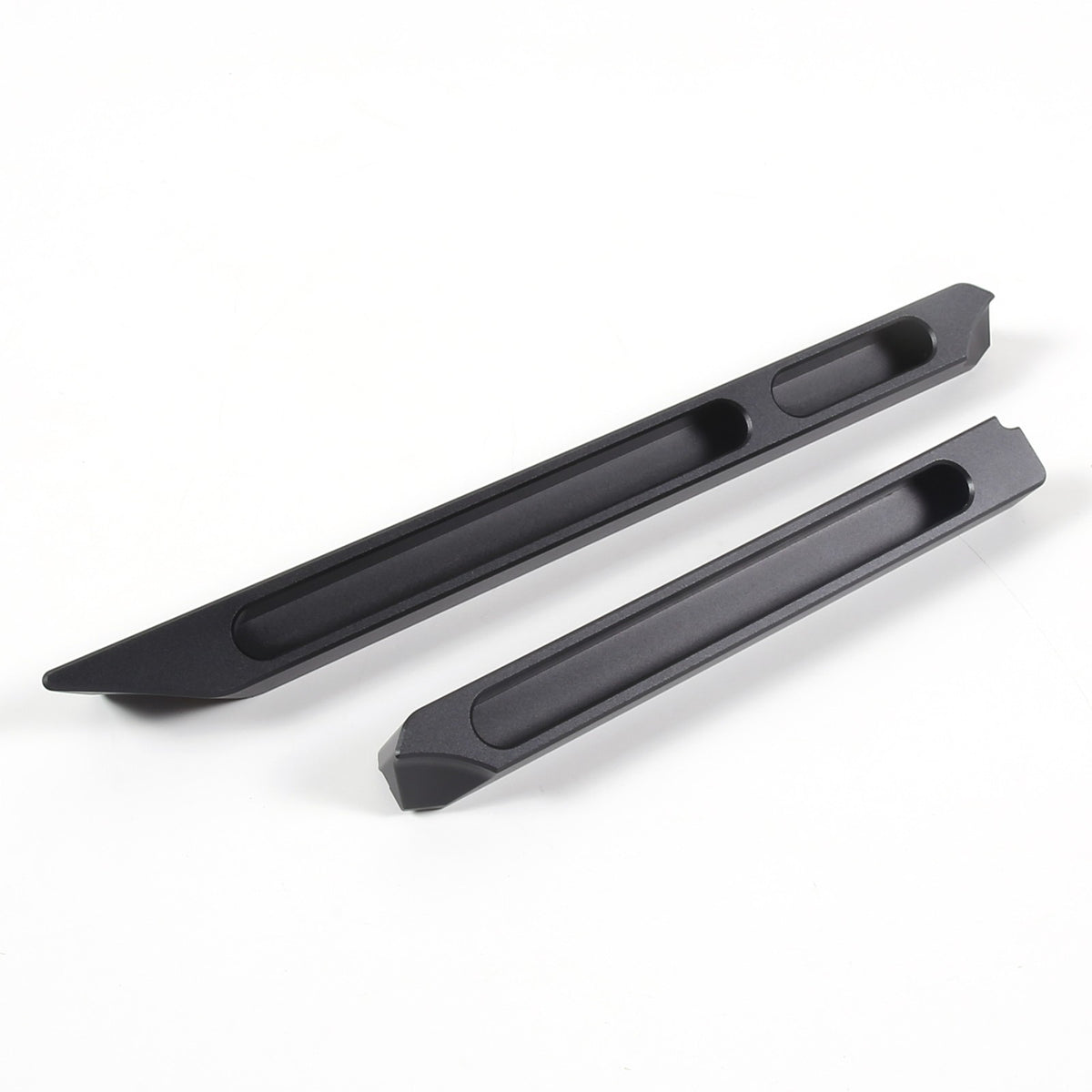 Black Aluminum Center Console Lower Storage Strip Trim For Porsche Taycan 19+ 7