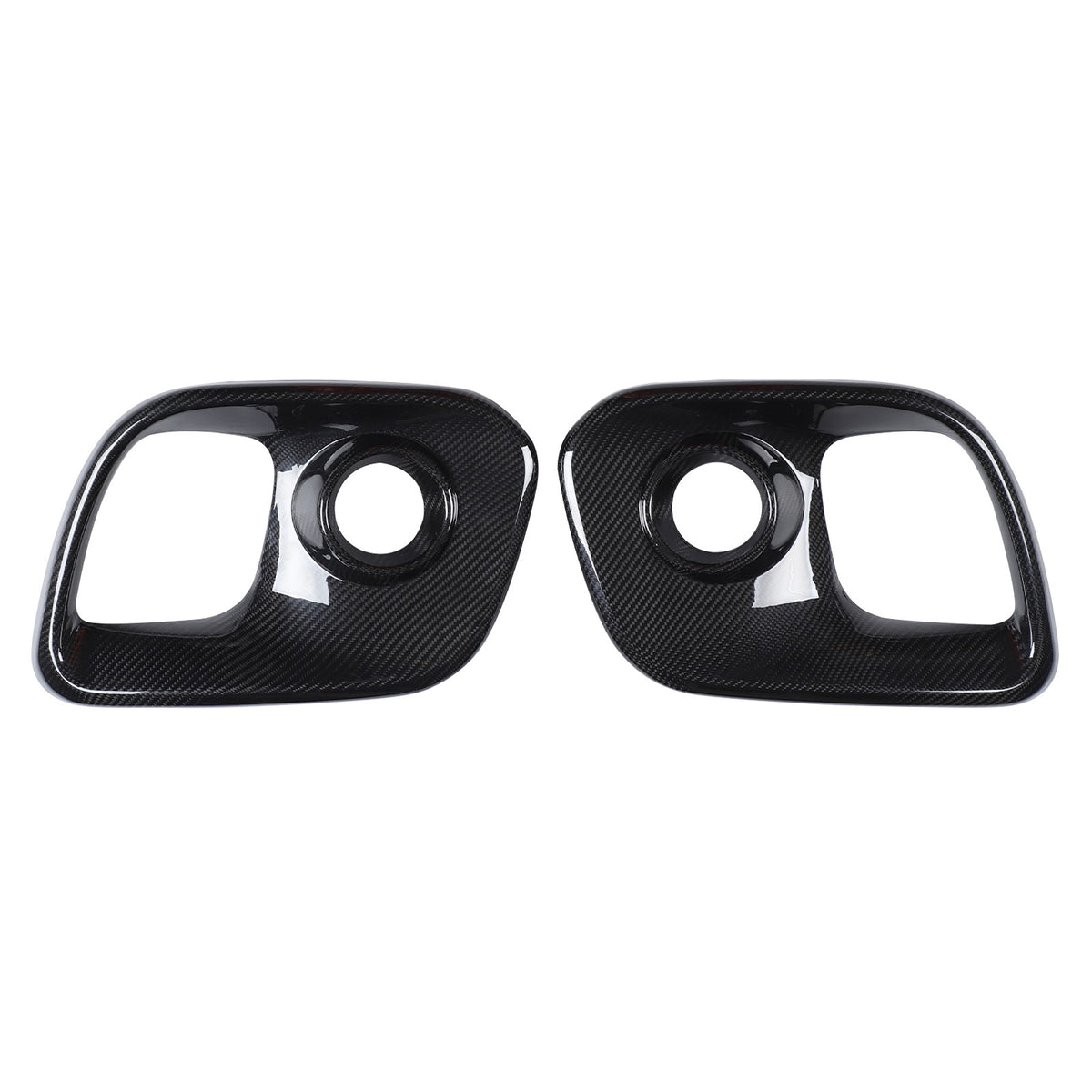 Real Carbon Fiber Front Fog Light Cover Trim For Fiat 500 Abarth 312 2017+ 8