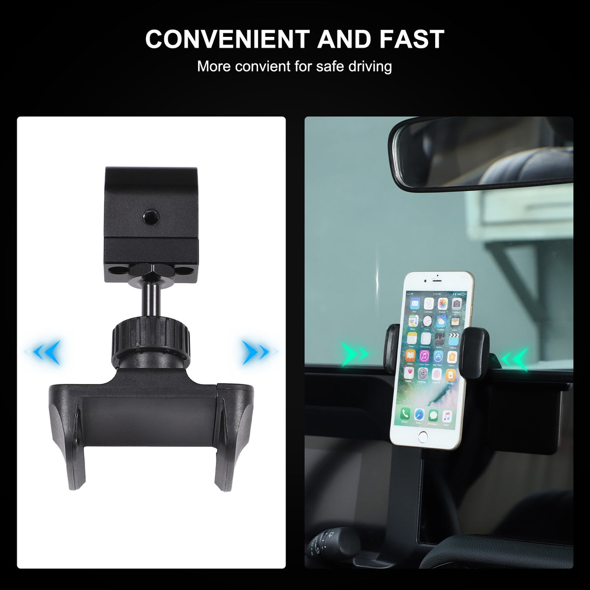 Navigation Screen Phone Mount Bracket For Toyota Land Cruiser LC250 Prado 2024+ 8