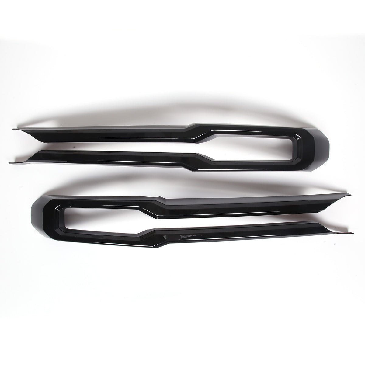 Glossy Black Front Bumper Grille Cover +Logo Ring For Ford Maverick 22-24 US 9