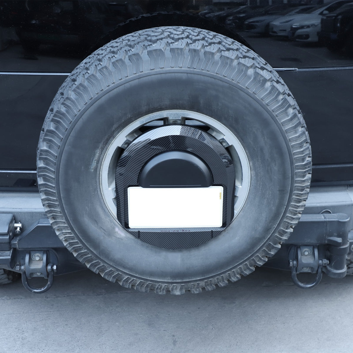 Carbon Spare Tire License Plate Bracket OE:25782333 For Hummer H2 2003-2009 9