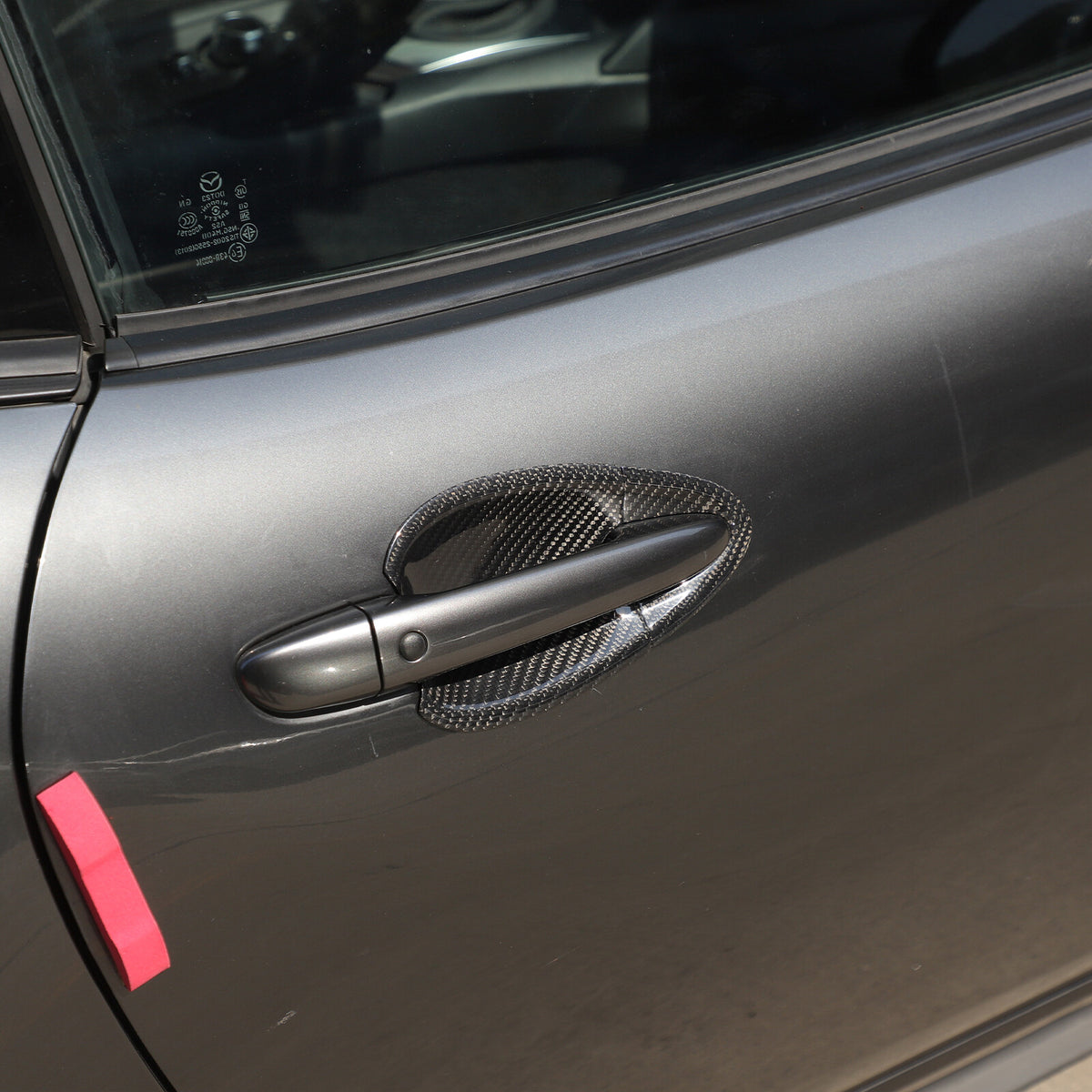 Real Carbon Fiber Exterior Outer Door Bowl Trim For Mazda MX-5 Miata 2016-2025 18