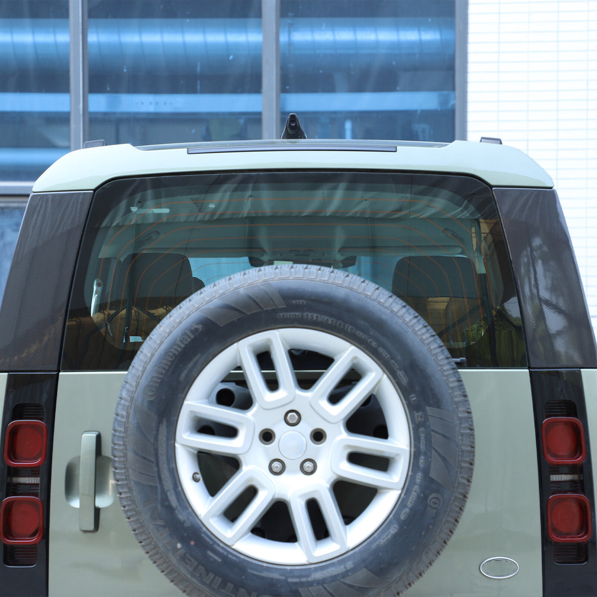Real Carbon Fiber Rear Tailgate Window Pillar Cover Trim For LR Defender 20-24 12
