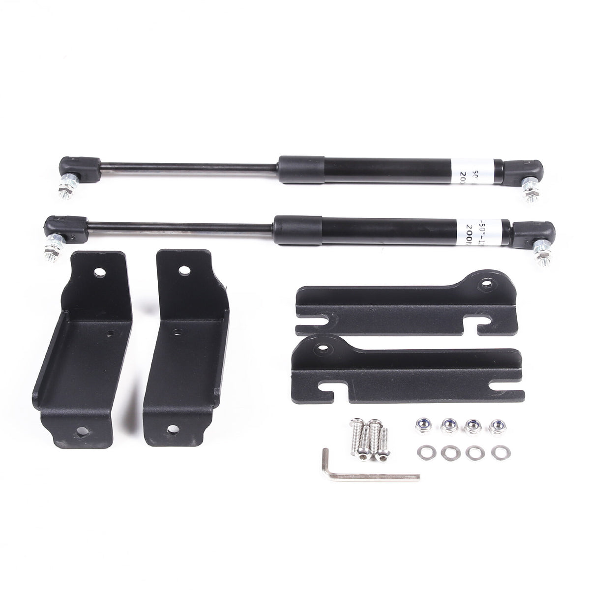 Black Steel Front Hood Lift Support Corner Cover Trim For Honda Pilot 2016-22 US 17