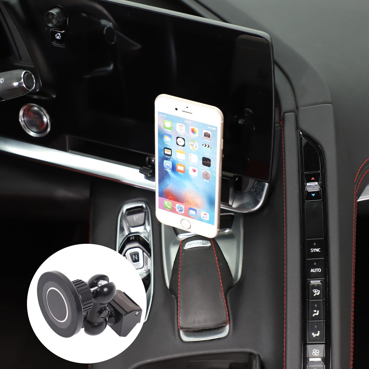 Inner Dashboard Air Vent Phone Holder Mount Bracket For Corvette C8 2020-2025 26