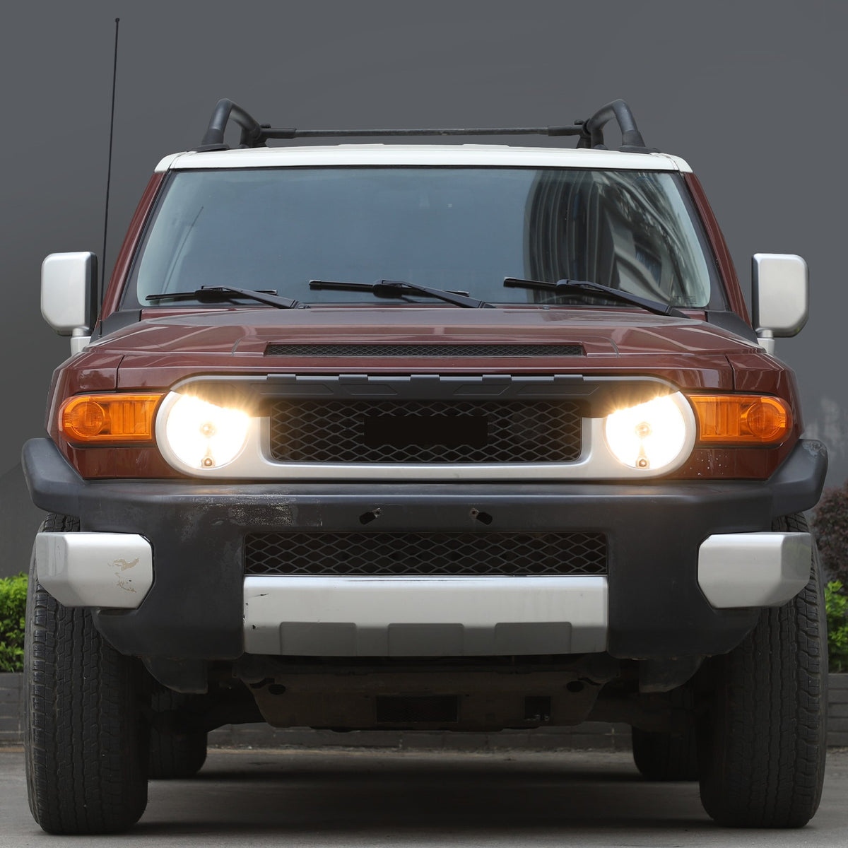 Matte Black ABS Front Grille Headlight Trim For Toyota FJ Cruiser 2007-2021 US 20