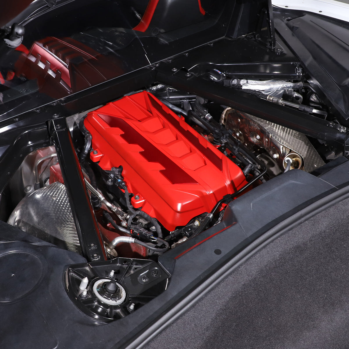 Engine Bay Panel Cover Trim in Edge Blue/Red/Black For Corvette Coupe C8 2020-26 - Styles 1-5 8