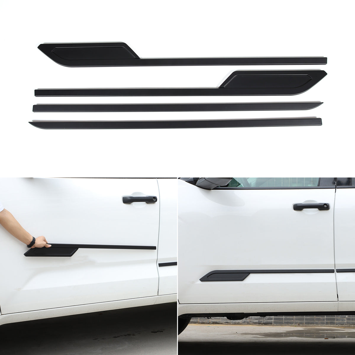 Matte Black Door Side Body Molding Cover Trim For 2022-2025 Toyota Tundra US 17
