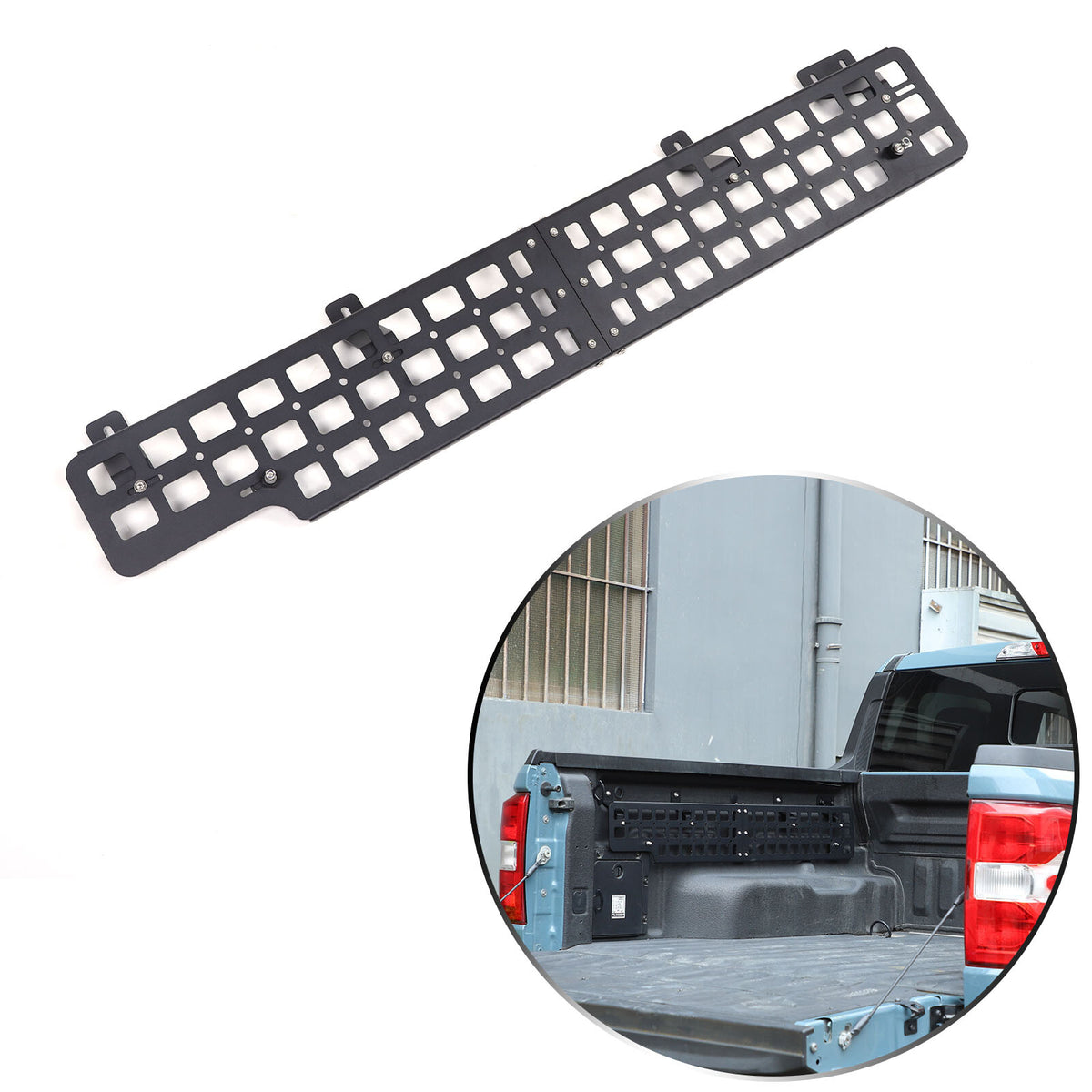 Left Side Storage Molle Panel Metal Trunk Bed Storage for Ford Maverick 22-24 3