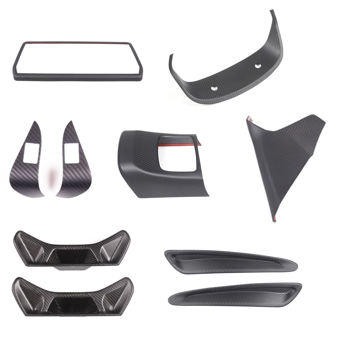 Matte Real Carbon Fiber Interior Trim Cover Accessories For Toyota Supra A90 19+ 1