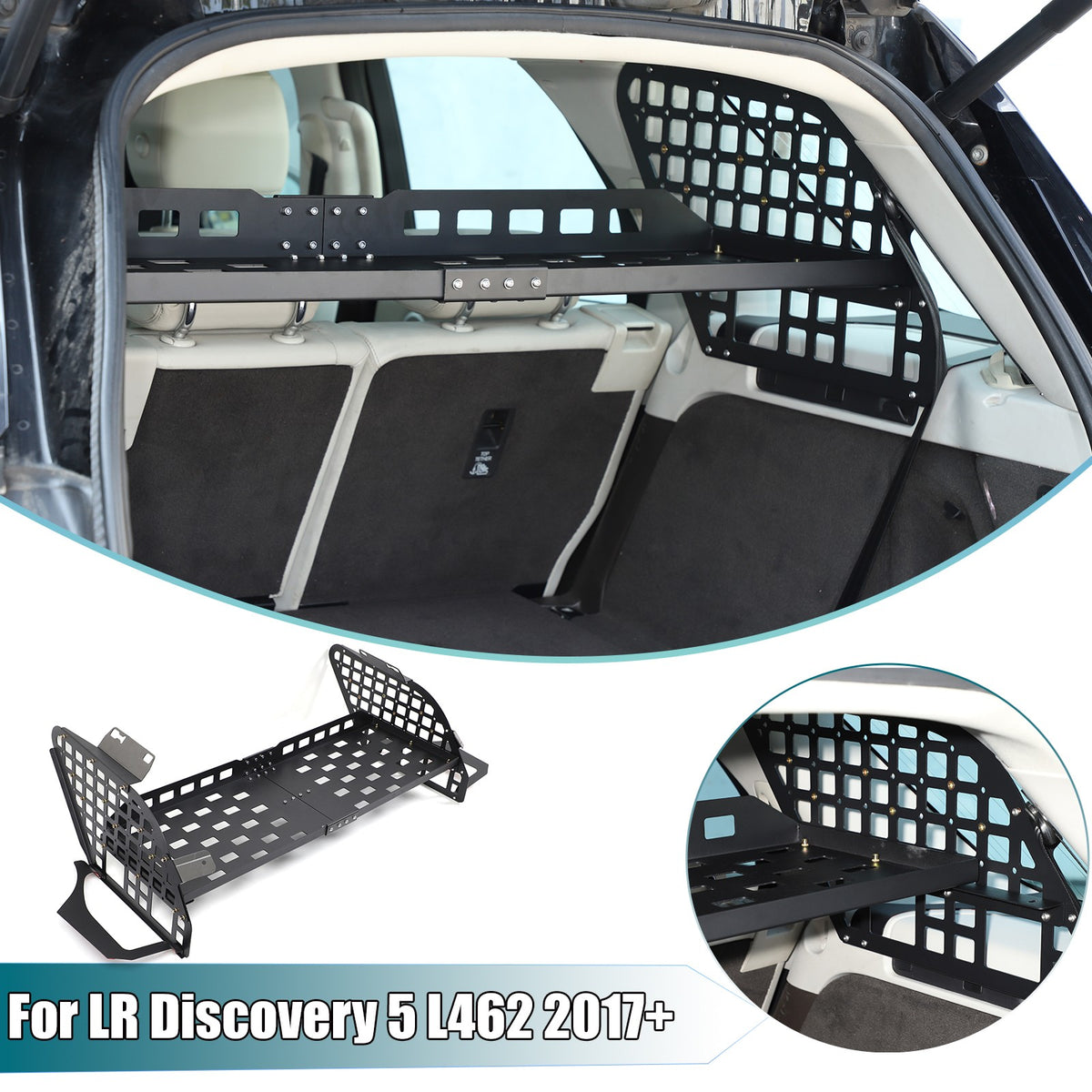 Trunk Side Storage Layered Rack Molle Panel For Land Rover Discovery 5 L462 17+ 1
